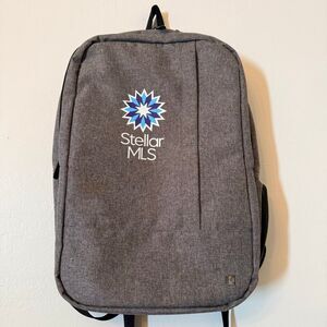Kapston Pierce Laptop Ipad  Stellar MLS Logo Heather Gray Backpack Bag Large